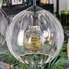Koyoto Lampadario a sospensione, Lampada a sfera, Lampada a sospensione Ambrato, Chiaro, Grigio fumo, 4-Luci