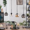 Koyoto Lampadario a sospensione, Lampada a sfera, Lampada a sospensione Ambrato, Chiaro, Grigio fumo, 4-Luci