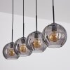 Koyoto Lampadario a sospensione, Lampada a sfera, Lampada a sospensione Grigio fumo, 4-Luci