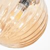 Chehalis Plafoniera, Lampada a sfera Ambrato, Grigio fumo, 4-Luci