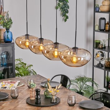 Mertola Lampadario a sospensione, Lampada a sospensione Ambrato, 4-Luci