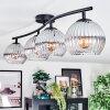Koyoto Plafoniera, Lampada a sfera Chiaro, Grigio fumo, 4-Luci