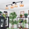 Koyoto Plafoniera, Lampada a sfera Ambrato, 4-Luci