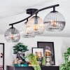 Koyoto Plafoniera, Lampada a sfera Ambrato, Chiaro, Grigio fumo, 4-Luci