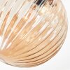 Chehalis Plafoniera, Lampada a sfera Ambrato, Chiaro, Grigio fumo, 4-Luci