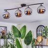 Koyoto Plafoniera, Lampada a sfera Cromo, Grigio fumo, 4-Luci