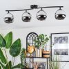 Koyoto Plafoniera, Lampada a sfera Cromo, Grigio fumo, 4-Luci
