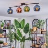 Koyoto Plafoniera, Lampada a sfera Blu, Verde, Ramato, 4-Luci
