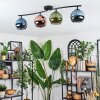 Koyoto Plafoniera, Lampada a sfera Blu, Verde, Ramato, 4-Luci