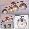 Koyoto Plafoniera, Lampada a sfera Chiaro, Grigio fumo, 4-Luci