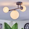 Chehalis Plafoniera, Lampada a sfera Bianco, 3-Luci