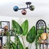 Chehalis Plafoniera, Lampada a sfera Blu, Verde, Ramato, 3-Luci