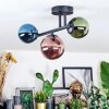 Chehalis Plafoniera, Lampada a sfera Blu, Verde, Ramato, 3-Luci