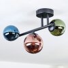 Chehalis Plafoniera, Lampada a sfera Blu, Verde, Ramato, 3-Luci