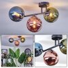 Chehalis Plafoniera, Lampada a sfera Blu, Verde, Ramato, 3-Luci