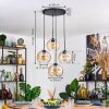 Koyoto Lampadario a sospensione, Lampada a sfera, Lampada a sospensione 35 cm Ambrato, Chiaro, 4-Luci