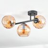 Koyoto Plafoniera, Lampada a sfera Ambrato, 3-Luci