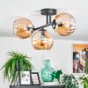 Koyoto Plafoniera, Lampada a sfera Ambrato, 3-Luci