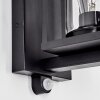 Portalis Lampada da parete per esterno, Applique Nero, 1-Luce, Sensori di movimento