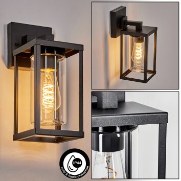 Avete Lampada da parete per esterno, Applique Nero, 1-Luce