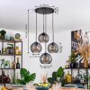 Koyoto Lampadario a sospensione, Lampada a sfera, Lampada a sospensione Grigio fumo, 4-Luci