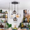 Koyoto Lampadario a sospensione, Lampada a sfera, Lampada a sospensione Ambrato, Chiaro, Grigio fumo, 4-Luci
