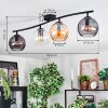 Koyoto Plafoniera, Lampada a sfera Ambrato, Chiaro, Grigio fumo, 4-Luci