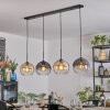 Koyoto Lampadario a sospensione, Lampada a sfera, Lampada a sospensione Ambrato, Chiaro, Grigio fumo, 4-Luci