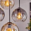 Koyoto Lampadario a sospensione, Lampada a sfera, Lampada a sospensione Ambrato, Chiaro, Grigio fumo, 4-Luci