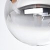 Chehalis Plafoniera, Lampada a sfera Ambrato, Chiaro, Grigio fumo, 3-Luci