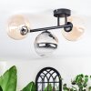 Chehalis Plafoniera, Lampada a sfera Ambrato, Chiaro, Grigio fumo, 3-Luci