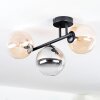 Chehalis Plafoniera, Lampada a sfera Ambrato, Chiaro, Grigio fumo, 3-Luci