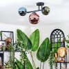 Chehalis Plafoniera, Lampada a sfera Blu, Verde, Ramato, 3-Luci