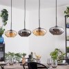 Mertola Lampadario a sospensione, Lampada a sospensione Ambrato, Grigio fumo, 4-Luci