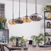 Mertola Lampadario a sospensione, Lampada a sospensione Ambrato, Grigio fumo, 4-Luci