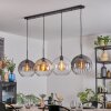 Koyoto Lampadario a sospensione, Lampada a sfera, Lampada a sospensione Ambrato, Chiaro, Grigio fumo, 4-Luci