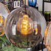 Koyoto Lampadario a sospensione, Lampada a sfera, Lampada a sospensione Ambrato, Grigio fumo, 4-Luci