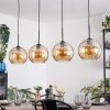 Koyoto Lampadario a sospensione, Lampada a sfera, Lampada a sospensione Ambrato, 4-Luci