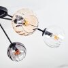Koyoto Plafoniera, Lampada a sfera 77.5 cm Ambrato, Chiaro, Grigio fumo, 6-Luci