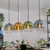 Koyoto Lampadario a sospensione, Lampada a sfera, Lampada a sospensione Blu, Oro, Verde, Chiaro, 4-Luci