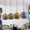 Koyoto Lampadario a sospensione, Lampada a sfera, Lampada a sospensione Blu, Oro, Verde, Ramato, 4-Luci