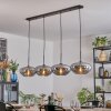 Mertola Lampadario a sospensione, Lampada a sospensione Grigio fumo, 4-Luci