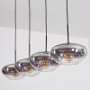 Mertola Lampadario a sospensione, Lampada a sospensione Chiaro, Grigio fumo, 4-Luci