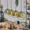 Koyoto Lampadario a sospensione, Lampada a sfera, Lampada a sospensione Verde, Chiaro, 4-Luci