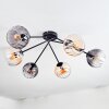 Koyoto Plafoniera, Lampada a sfera 77.5 cm Ambrato, Chiaro, Grigio fumo, 6-Luci