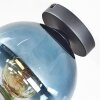 Koyoto Plafoniera, Lampada a sfera 20 cm Blu, Chiaro, 1-Luce