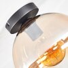 Koyoto Plafoniera, Lampada a sfera Ambrato, Chiaro, 1-Luce