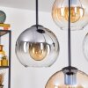 Koyoto Lampadario a sospensione, Lampada a sfera, Lampada a sospensione Ambrato, Chiaro, Grigio fumo, 4-Luci