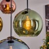 Koyoto Lampadario a sospensione, Lampada a sfera, Lampada a sospensione 35 cm Blu, Oro, Verde, Ramato, 4-Luci