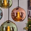 Koyoto Lampadario a sospensione, Lampada a sfera, Lampada a sospensione Blu, Verde, Ramato, 4-Luci